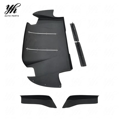 New Accessories Black Carbon Fiber CF Body Kit for 2005-2007 EVOLUTION EVO 9 VS REAR Bumper Diffuser Fitting Kits 5pcs YH Brand