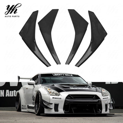 CDA R35 GTR CF Style Carbon Fiber Front Canards