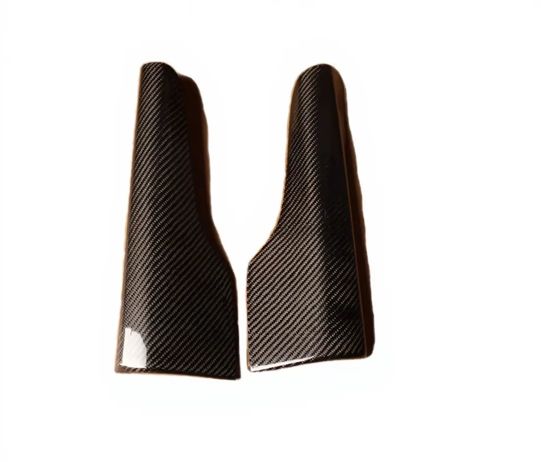For  Evolution EVO 7 8 9 Side Skirt Add on Spat Cover (Pair) CF Carbon Fiber Car Mudguards