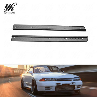 YH Carbon Fiber CF Bodykit for 180SX PRS13/PS13 Silvia Door Sill Panel Kick Plate (Pair) Black High Quality Easily Install 1