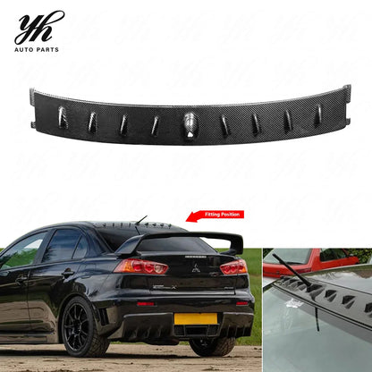 FOR Evolution EVO 7 8 9 Carbon Fiber Vortex Generator Roof Spoiler CF