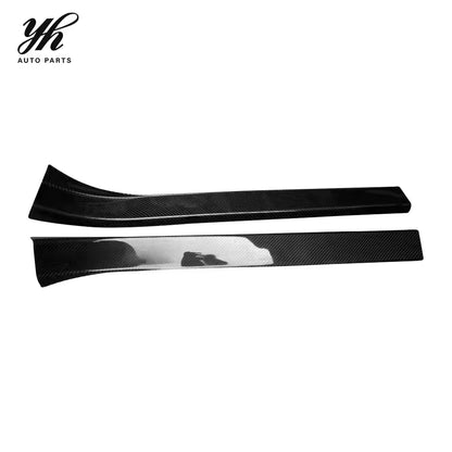 High Quality Carbon Fiber Door Sill Plate Step Panel Kick 2pcs Black Fit 2002-2008 350Z Z33 Fairlady VQ35 Auto Turning
