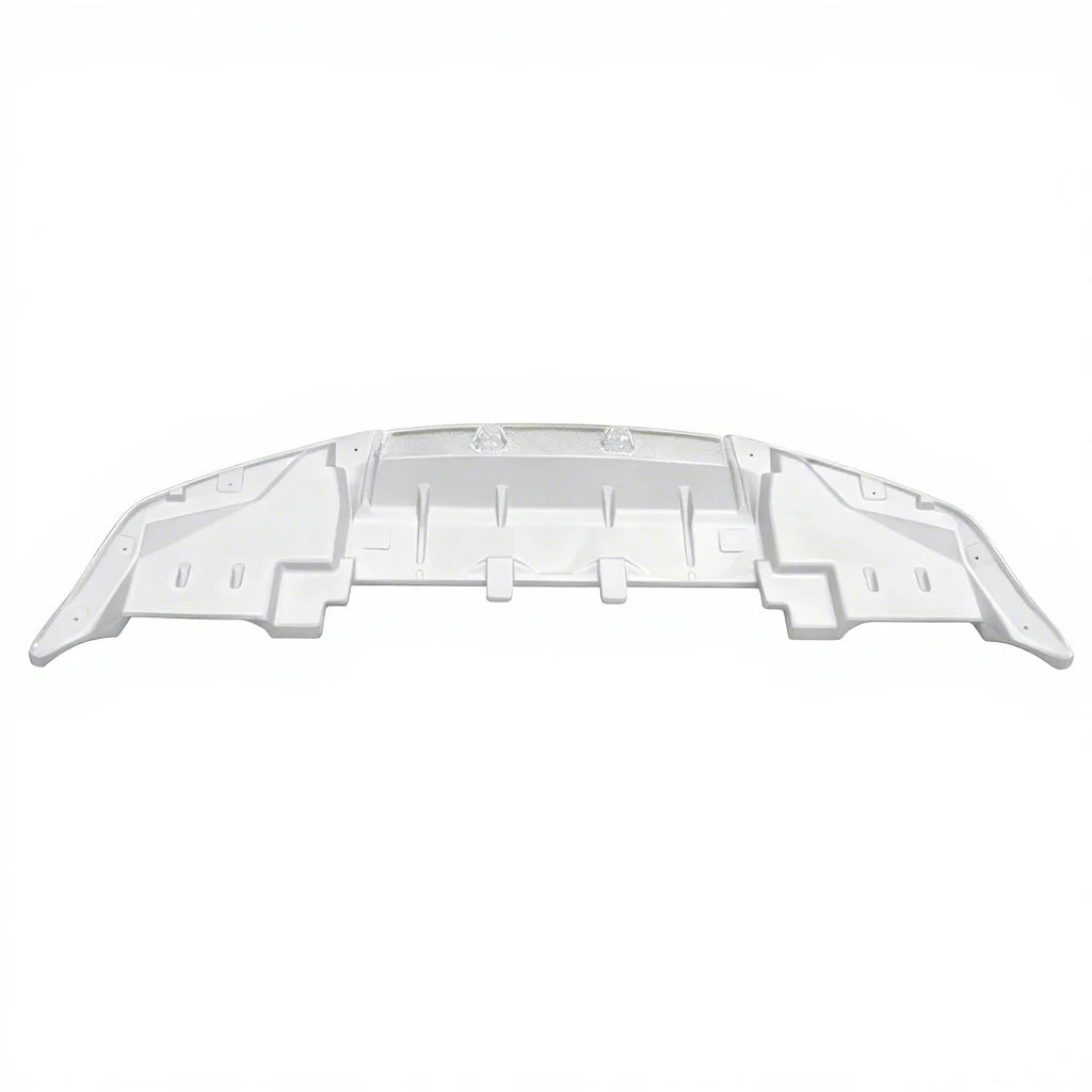 For 1999-2002 Skyline R34 GTR OEM Style Polished Black Front Bumper Bottom Lip with Under Tray Carbon Fiber