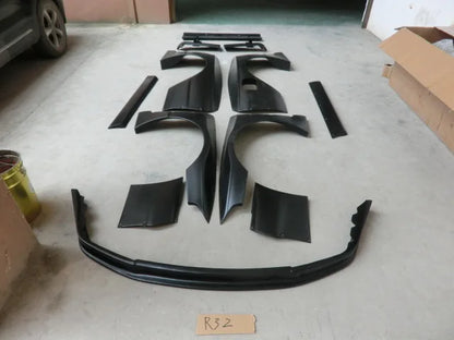 YH Glass Fiber SKYLINE R32 GTR ROCKET BUNNY PANDEM STYLE Complete Bodykit FRP Black 100% Fitment