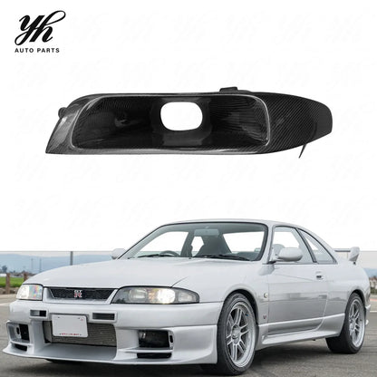 Headlight Cover Skyline R33 Carbon Fiber Headlight Air Intake Vents (LHS) CF