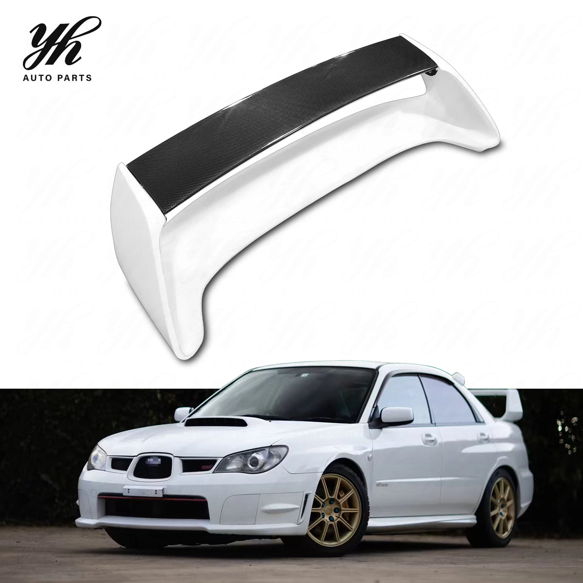 Genuine Carbon Fiber Rear Spoiler and Wing for Impreza WRX GDB STI Models