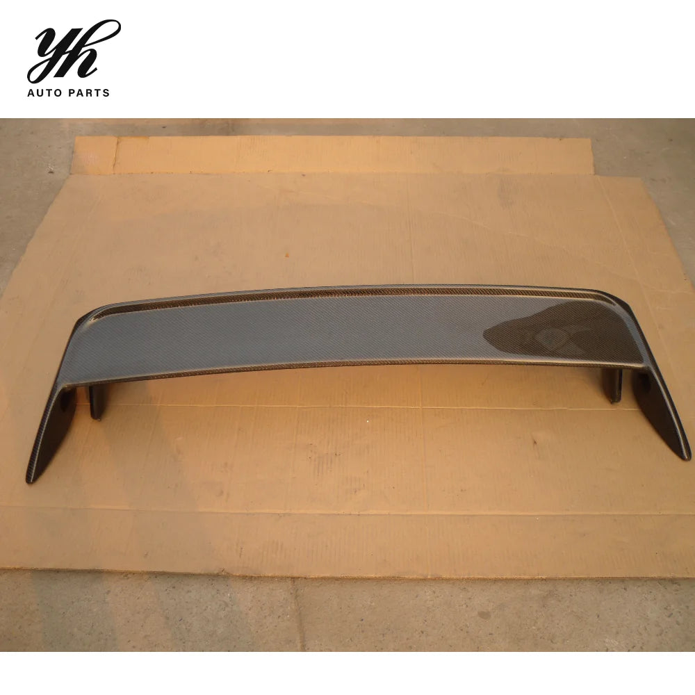 Black Rear Spoiler Carbon Fiber with 3k Twill Weave for 1989-1994 R32 GTR GTS OEM Style Perfect Fit