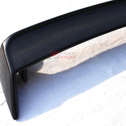 Black Rear Spoiler Carbon Fiber with 3k Twill Weave for 1989-1994 R32 GTR GTS OEM Style Perfect Fit