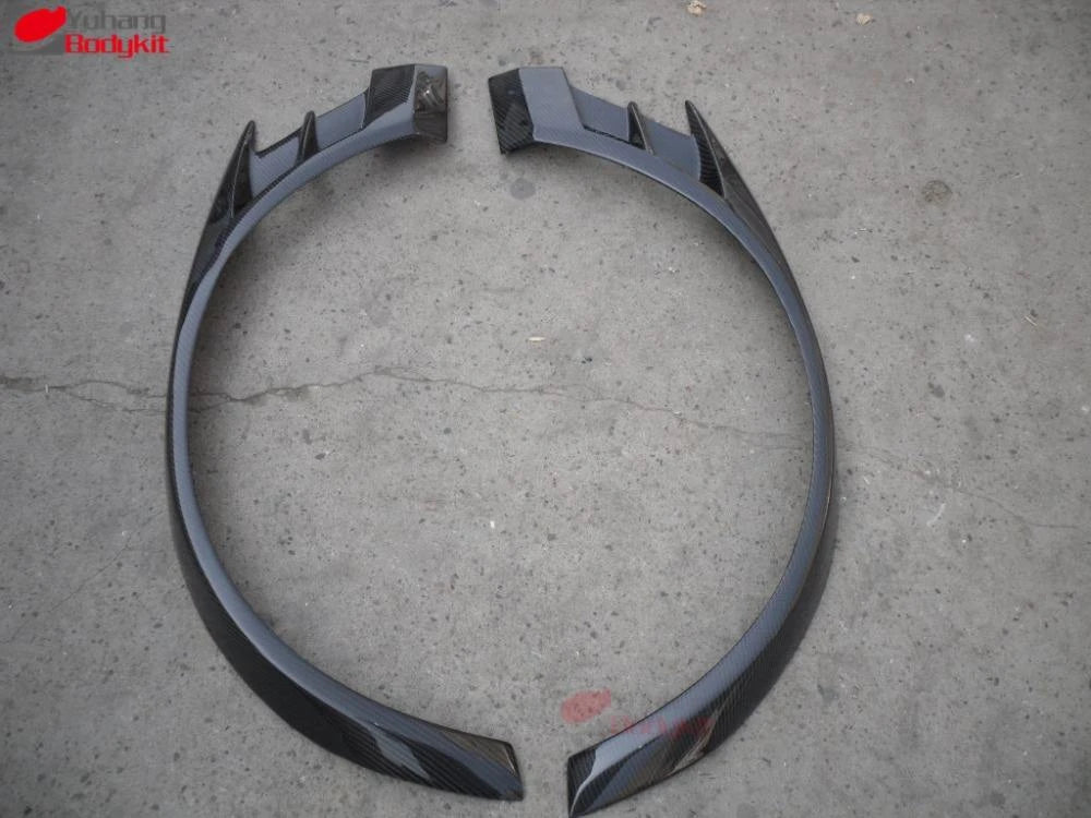 Premium Carbon Fiber Front Wide Fender Flares VC Look for Mitsubishi Evolution EVO8 EVO9 Bodykit Factory Wholesale