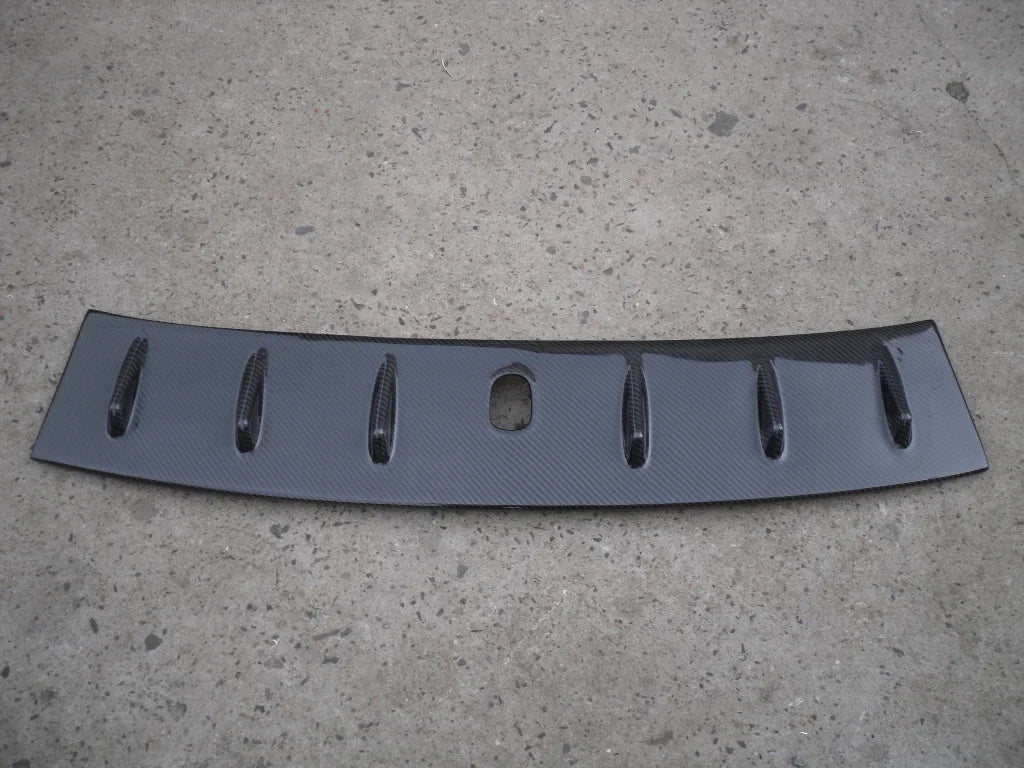 Yuhang Black Carbon Fiber Vortex Generator Roof Spoiler for Mitsubishi Lancer EVO 10 X (1989-1990) Non-SSS Fit Antenna Base