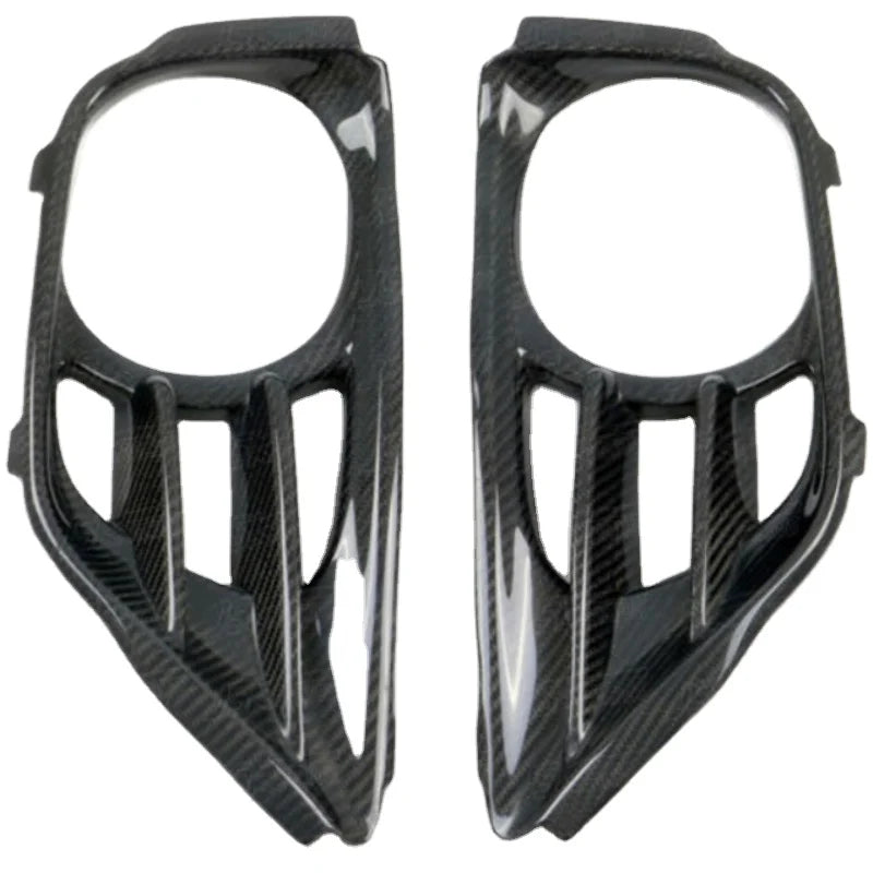 Carbon Fiber Exhaust Surround Shroud Heat Shield 2pcs Fit for 2008-2010 Skyline R35 GTR B Style