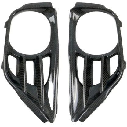 Carbon Fiber Exhaust Surround Shroud Heat Shield 2pcs Fit for 2008-2010 Skyline R35 GTR B Style