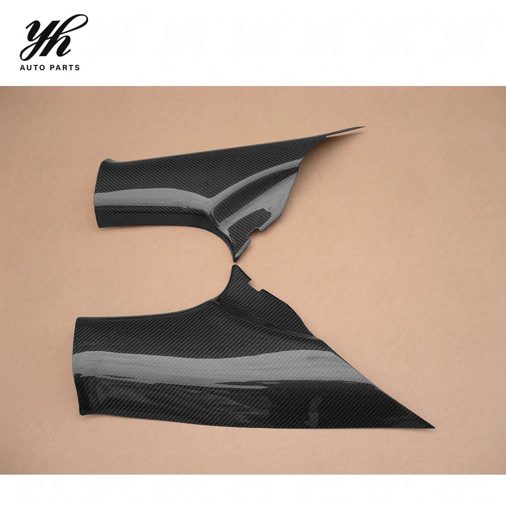 For EVO10 Carbon Fiber Seatbelt Cover Trim Pair