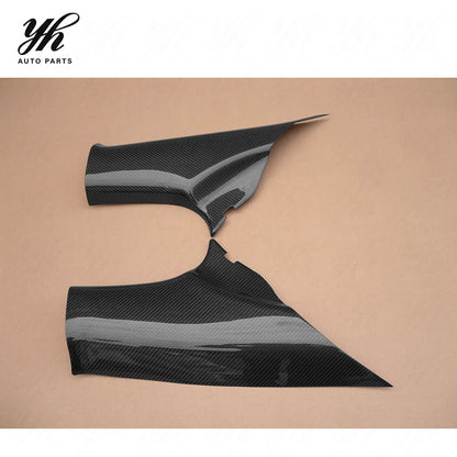 For EVO10 Carbon Fiber Seatbelt Cover Trim Pair