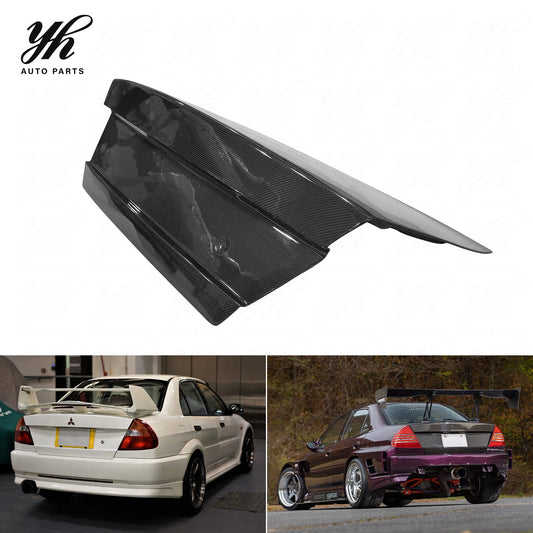 FOR EVO 4-6 EVO 6 STYLE REAR TRUNK BOOTLID CARBON FIBER Lancer Black Glossy Matte Finish Mitsubishi