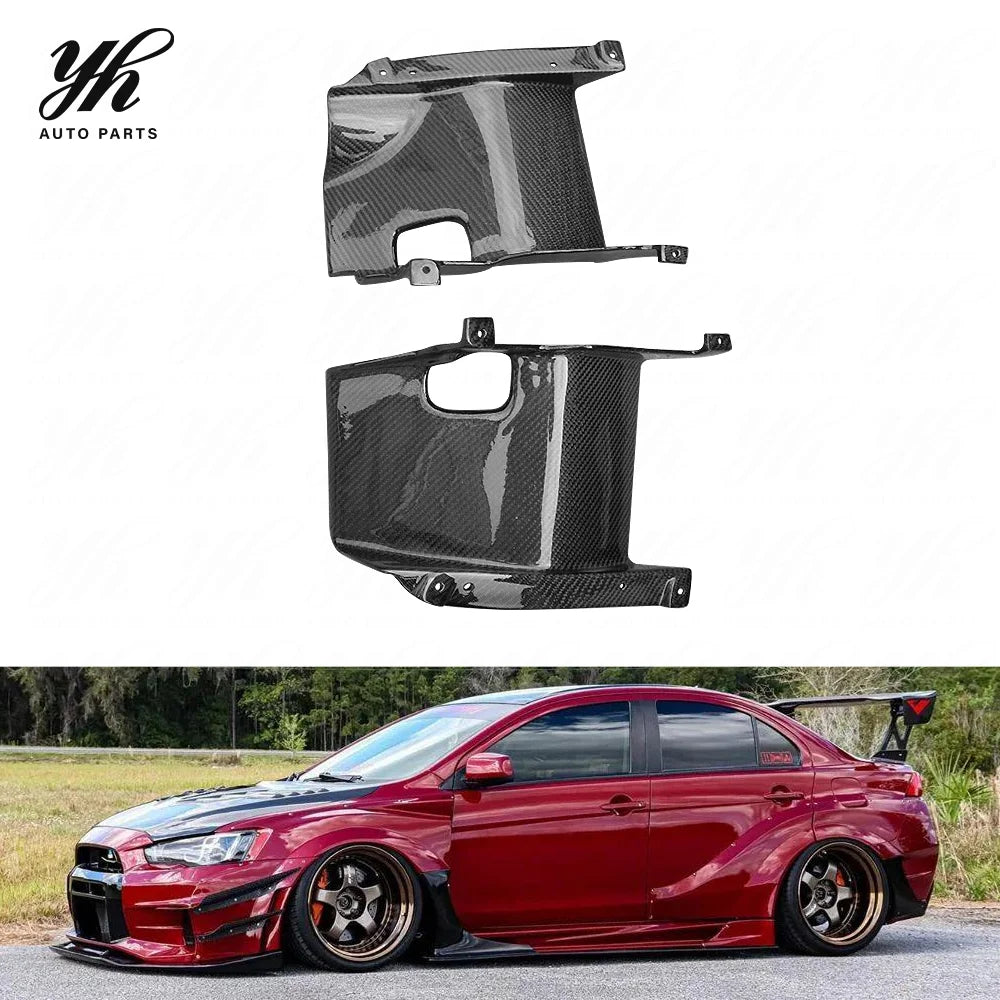 Carbon Fiber Evolution 10 EVO X INTERCOOLER PLATE (pair) CF