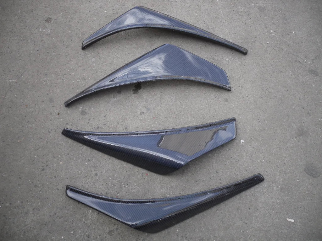 For EVOLUTION 7 8 9  Carbon Fiber Front Bumper Canard 4 Pcs