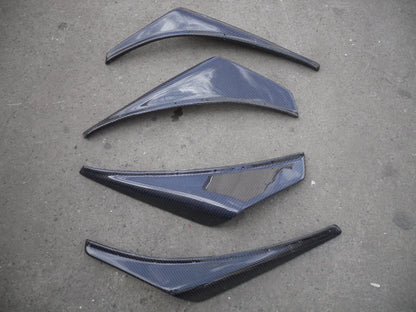 For EVOLUTION 7 8 9  Carbon Fiber Front Bumper Canard 4 Pcs