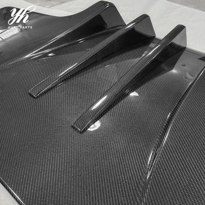 Auto Bodykit FRP Glass Fiber Rear Diffuser Full Set 5pcs Metal Fitting Kit Accessories 1995-1998 Skyline R33 GTR Black High