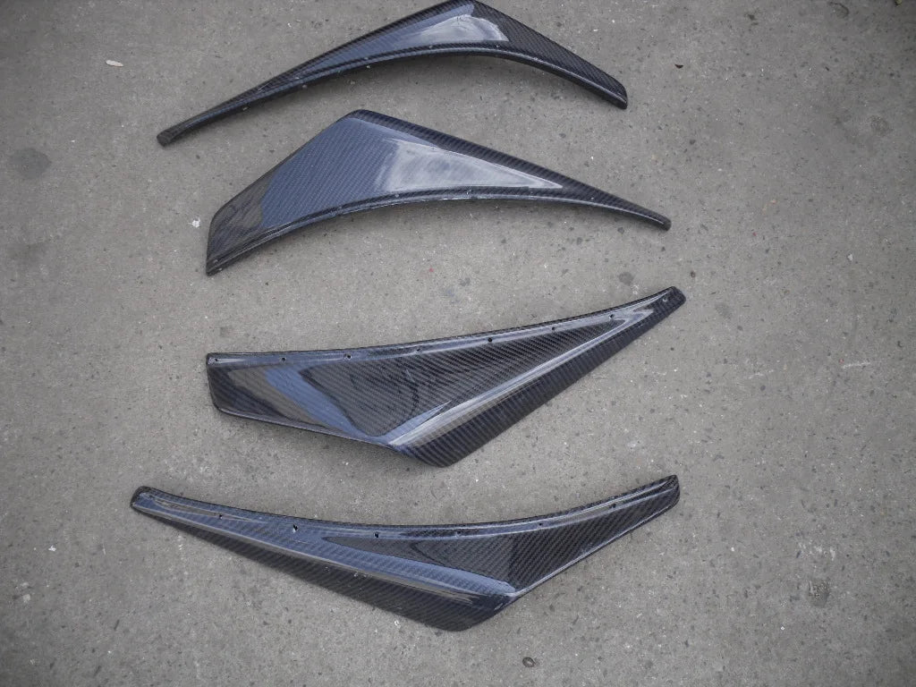 For EVOLUTION 7 8 9  Carbon Fiber Front Bumper Canard 4 Pcs
