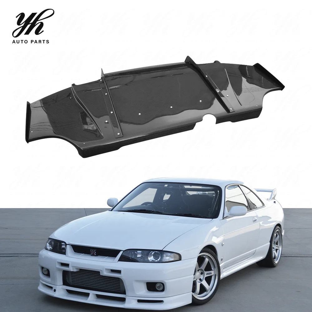 Yuhang High Quality 2008-2012 Evolution 10 EVO X VS Style Rear Diffuser 5pcs Carbon Fiber Black with Easy Installation