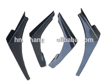 Carbon Fiber OEM Front Bumper 4pcs Splitter Front Bumper Canardsfor Evolution Evo 7 CF