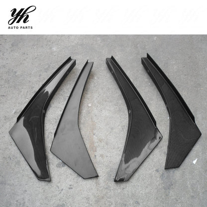 Carbon Fiber Front Bumper Canards Splitter for CF 2012-2015 Skyline R35 GTR DBA PASSWORD JDM STYLE Early Model 4pcs