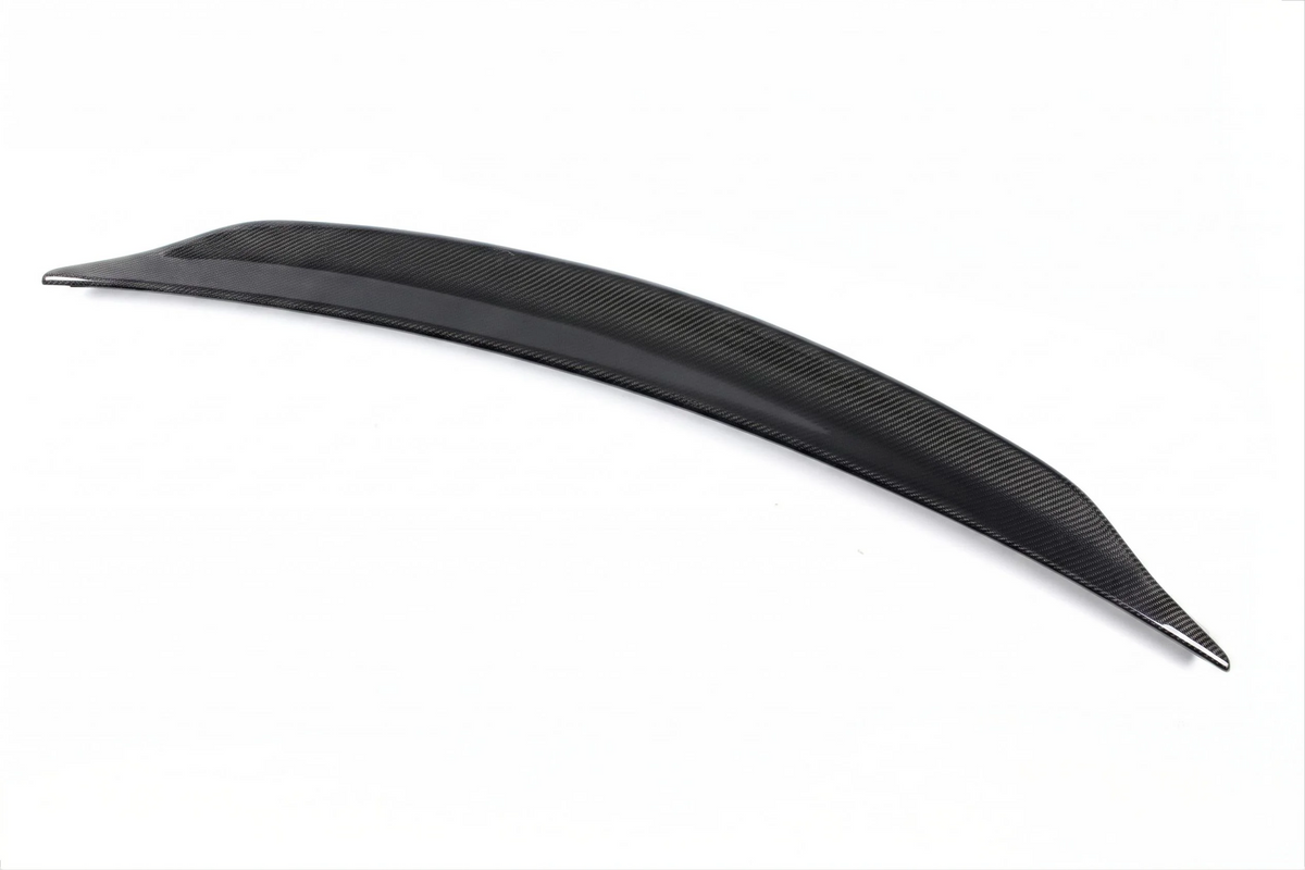 For 1990-1993 Lancer Evolution EVO 10 X Duckbill Rear Trunk Spoiler Carbon Fiber 3k Twill Weave High Glossy Finish