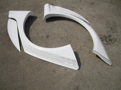 Unpainted FRP Rear Fender Flares Widebody Kit Wheel Arches 4Pcs for VW Volkswagen Golf GTI R MK5 MK6 MK7 Tuning Parts