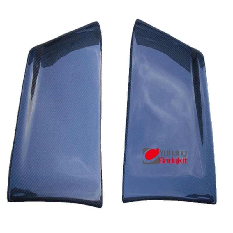 Yuhang Evolution EVO X Style Rear Bumper Apron Corner Extension Spat Carbon Fiber Black Glossy+Matte Finish