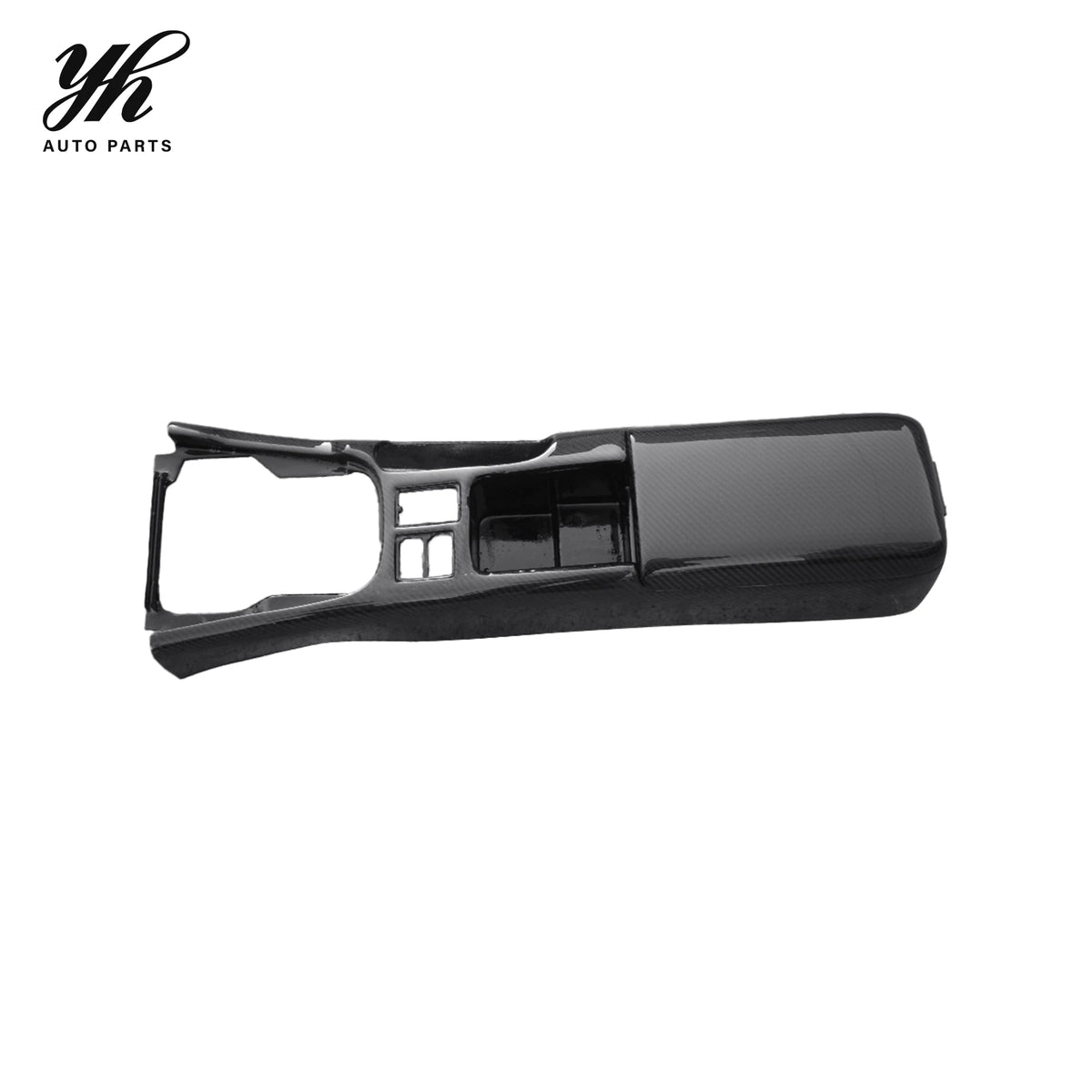 High Quality High Gloss Carbon Fiber RHD Centre Console Replacement WITH/ Armrest Cover for S14/S14A