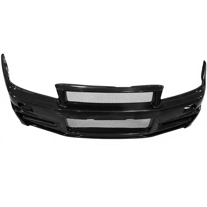 Yuhang Black Carbon Fiber Front Bumper for Skyline R34 GTR Z-Tune Type with 100% Fitment