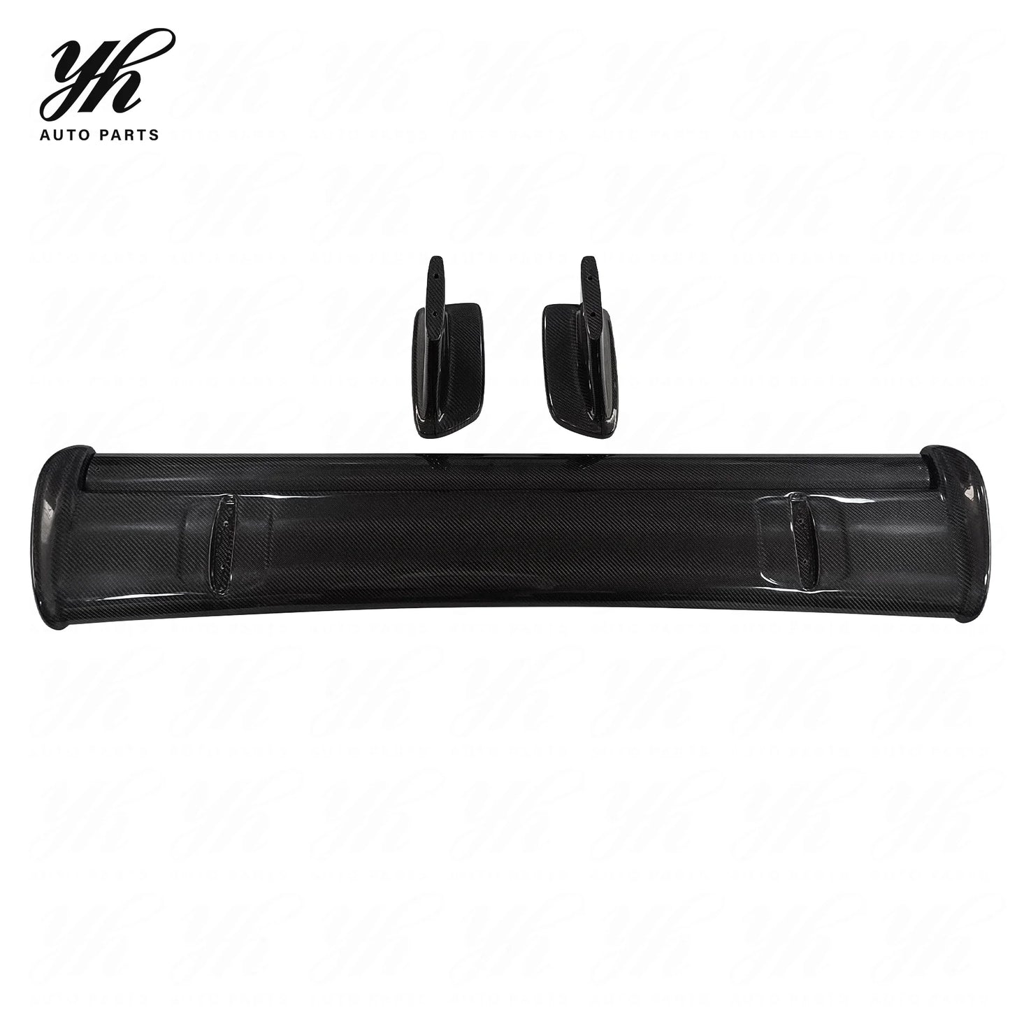 Yuhang High Quality Black High Polished Rear Spoiler CF Blade FRP Base for Skyline GT-R R32/R33/R34/GT-R GTT GTS G35