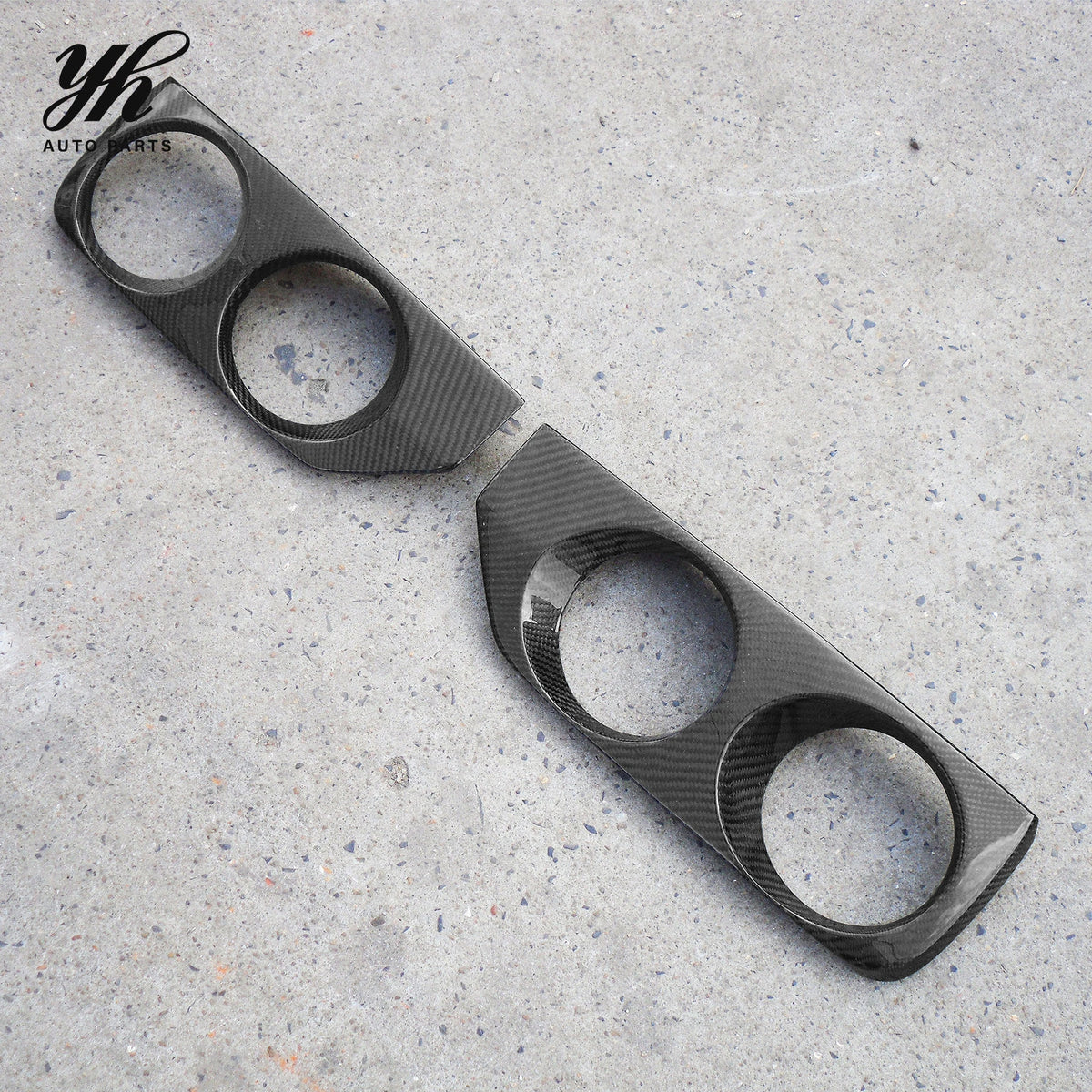FRP OE Style Front Bumper Foglight Cover Trim Canard for Nissan Skyline R33 GTS GTR Spec2 Exterior Upgrades 2PCS