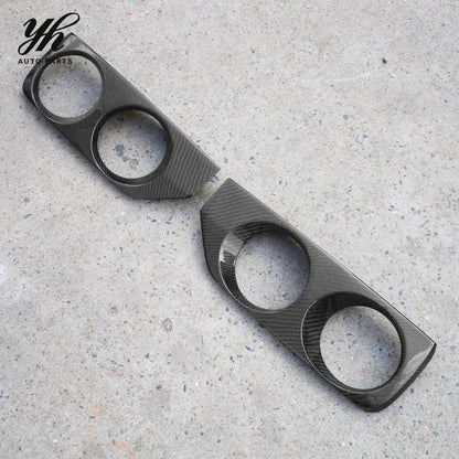 FRP OE Style Front Bumper Foglight Cover Trim Canard for Nissan Skyline R33 GTS GTR Spec2 Exterior Upgrades 2PCS