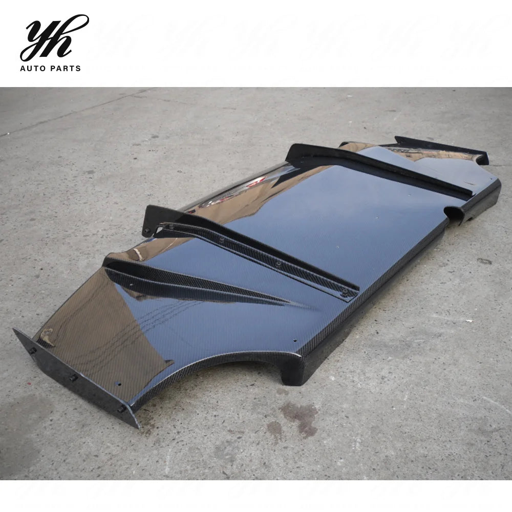 Yuhang High Quality 2008-2012 Evolution 10 EVO X VS Style Rear Diffuser 5pcs Carbon Fiber Black with Easy Installation