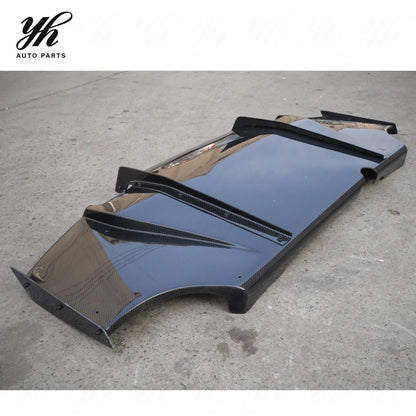 Yuhang High Quality 2008-2012 Evolution 10 EVO X VS Style Rear Diffuser 5pcs Carbon Fiber Black with Easy Installation