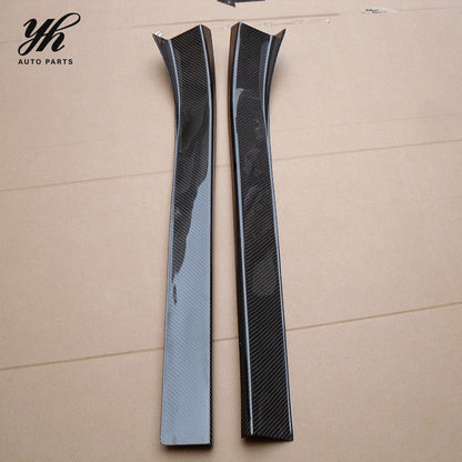 Hot Selling Door Sill Plate Step Panel Kick 2pcs Black Brand for 2002-2008 350Z Z33 Fairlady VQ35 Carbon Fiber