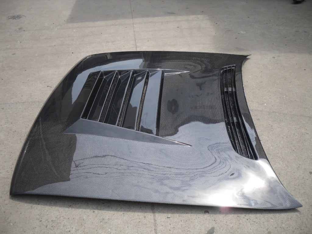A31 DMAX New Front Hood Carbon Fiber 3K Twill Weave Black