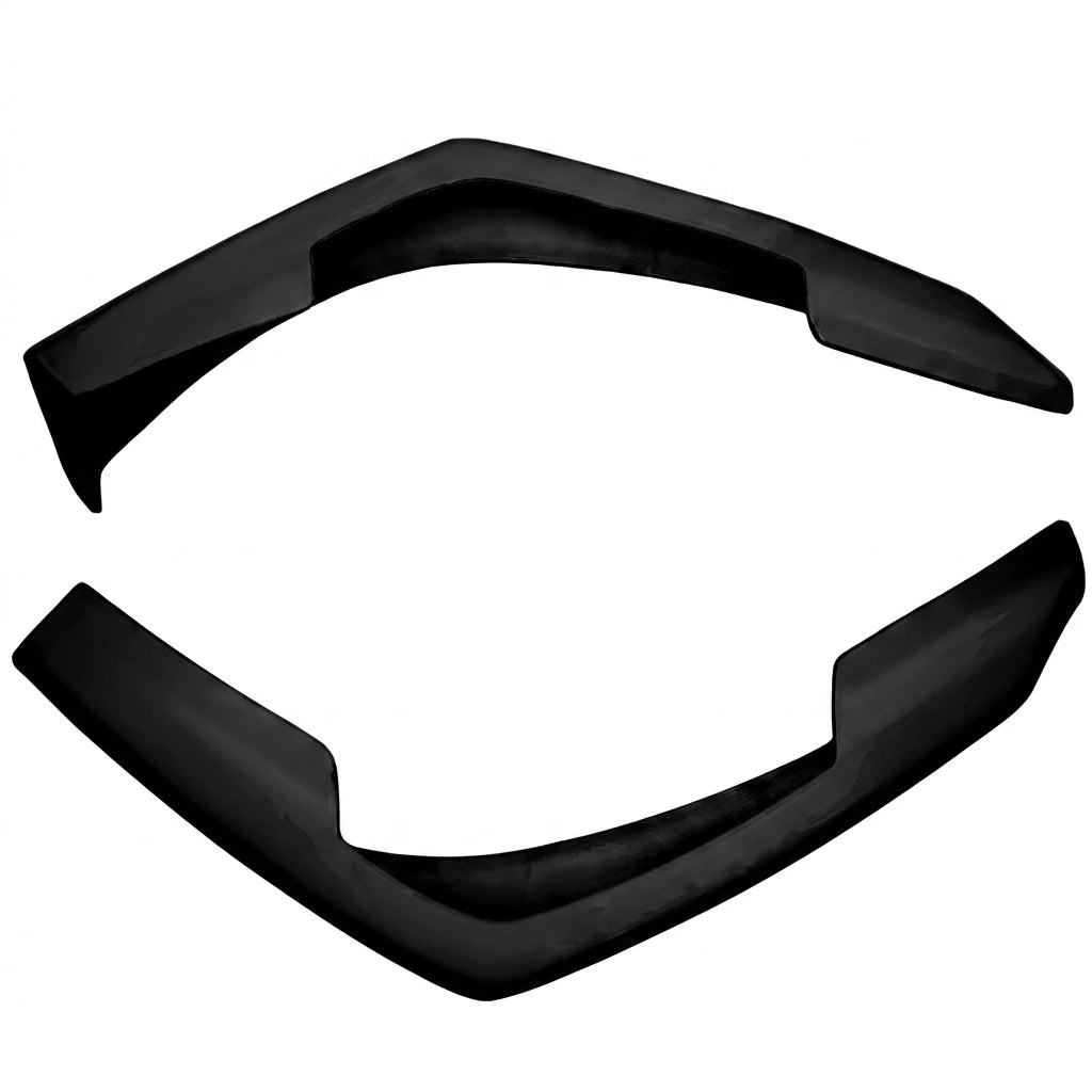 YH White Gelcoat for 2003-2005 Lancer Evolution 8 EVO 8 JP Style Glass Fiber Front Bumper Lip (2 Pcs/set)