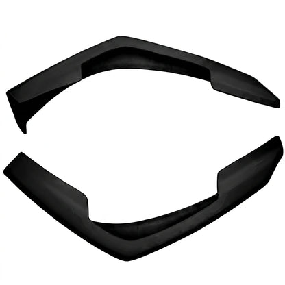 YH White Gelcoat for 2003-2005 Lancer Evolution 8 EVO 8 JP Style Glass Fiber Front Bumper Lip (2 Pcs/set)