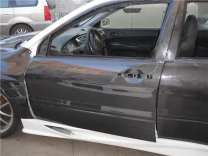 Yuhang Evolution EVO 8 9 Front LH Doors Black Carbon Fiber Body Kit with 100% Fitment