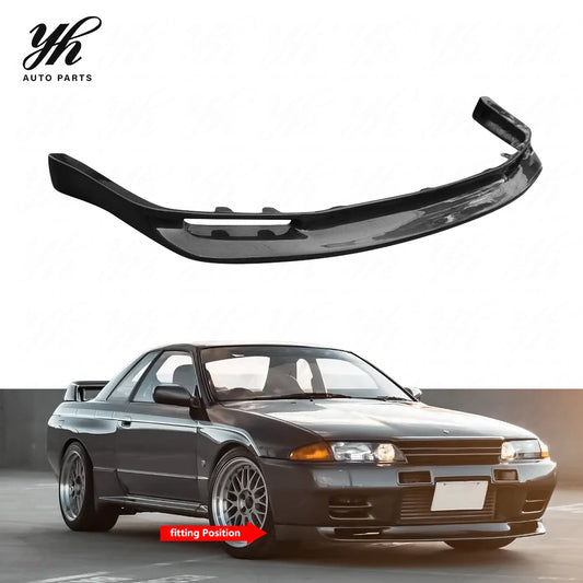 For Skyline R32 GTR BNR32 JUN Style Front Bumper Lip Splitter (GTR Only)  Carbon Fiber