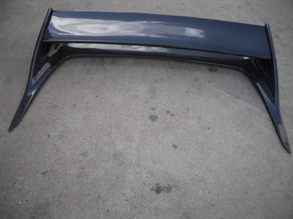 Skyline R33 GTR GTST Bee-R Style Double Deck Real Carbon Fiber High Glossy Finish 3k Twill Weave Black Yuhang Rear Spoiler