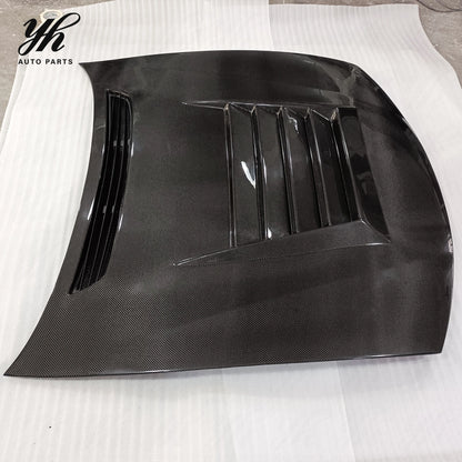 FRP D-Max Style Vented Engine Hood Fiberglass Bonnet for Nissan Silvia S14A S14 Kouki 1997-1998 Tuning Parts