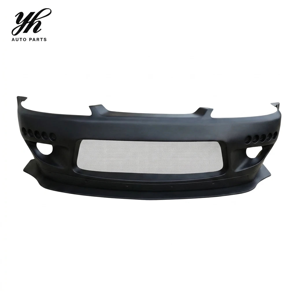White Glass Fiber RB Style Front Bumper Lip Widebody Aero Kit for 1999-2002 Nissan Silvia S15 Exterior Upgrades