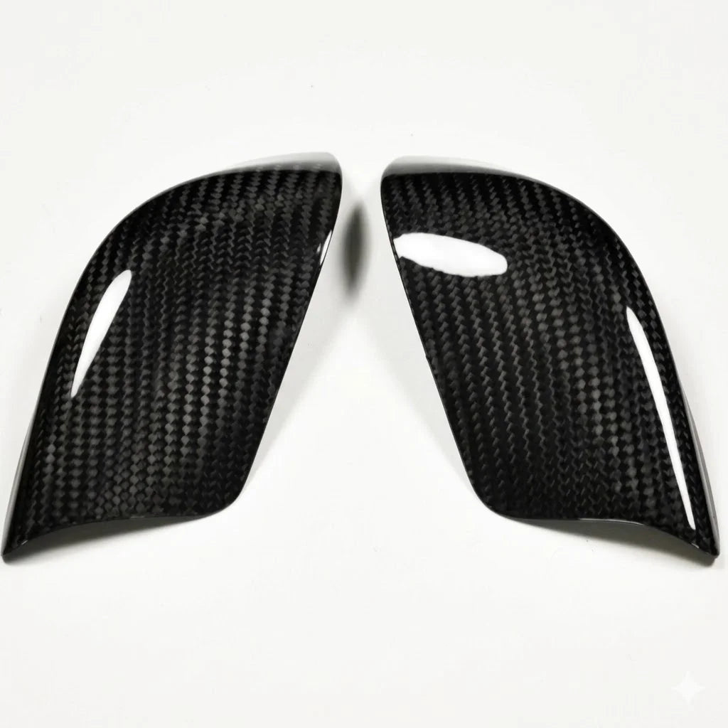 3K Twill Carbon Fiber Door Mirror Lower Bottom Housing Shells 2Pcs Set for Nissan GTR R35 2009 2010 2011 Accessories