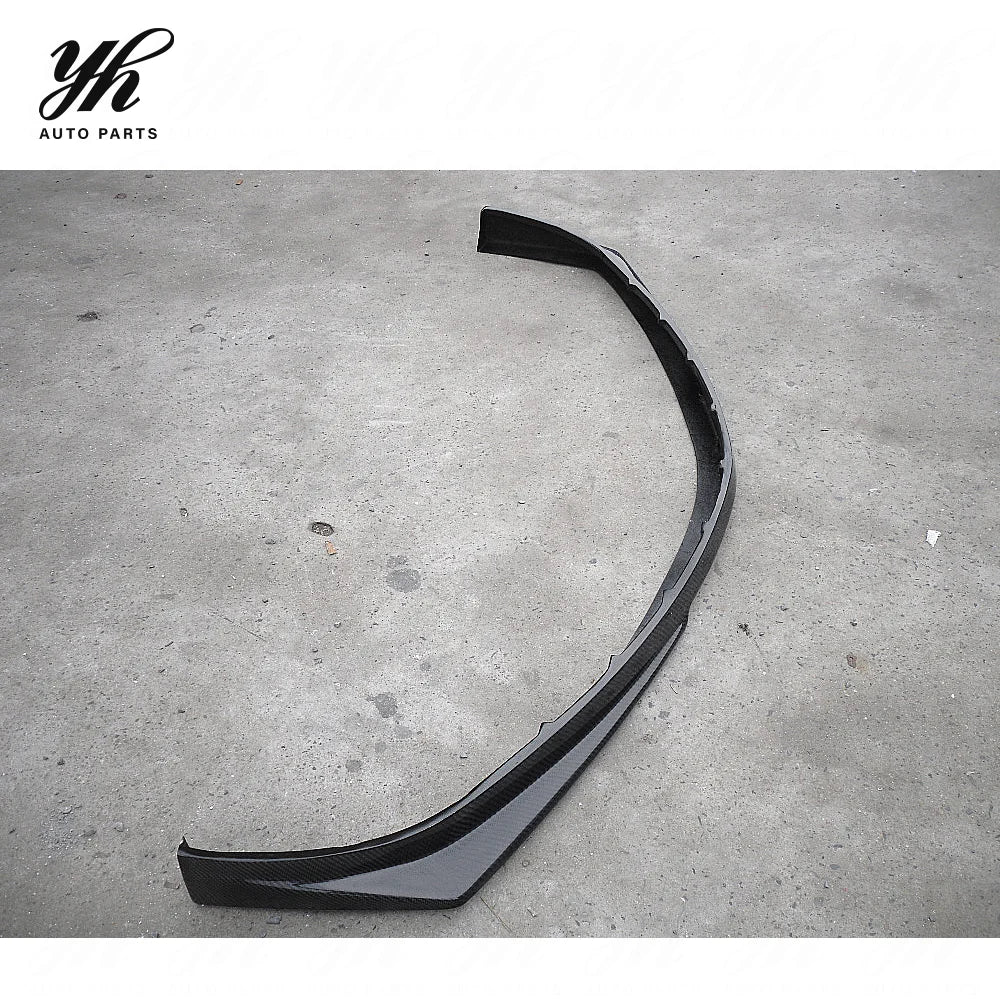 Black Carbon Fiber Front Lip Splitter Valance CF with High Gloss Finish for YH 03-05 Lancer Evolution EVO 8 Ralliart