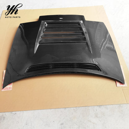 For 180SX Dmax DM Hood Bonnet Carbon Fiber CF Black Glossy Matte Finish for 1998-1999