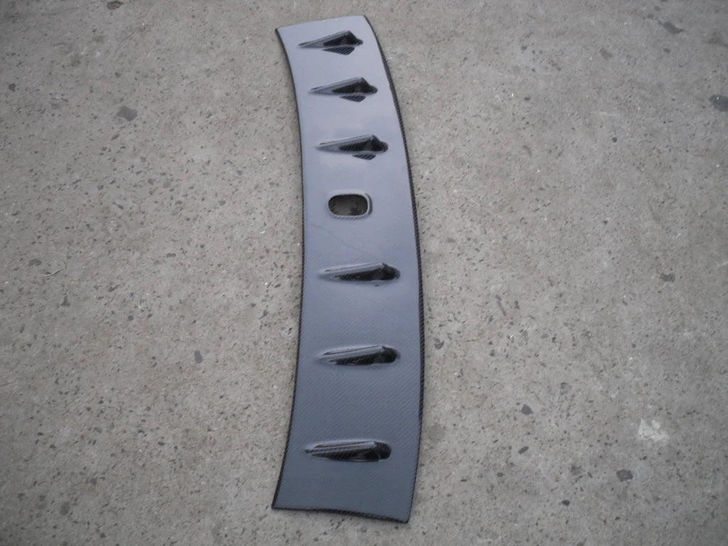 Yuhang Black Carbon Fiber Vortex Generator Roof Spoiler for Mitsubishi Lancer EVO 10 X (1989-1990) Non-SSS Fit Antenna Base